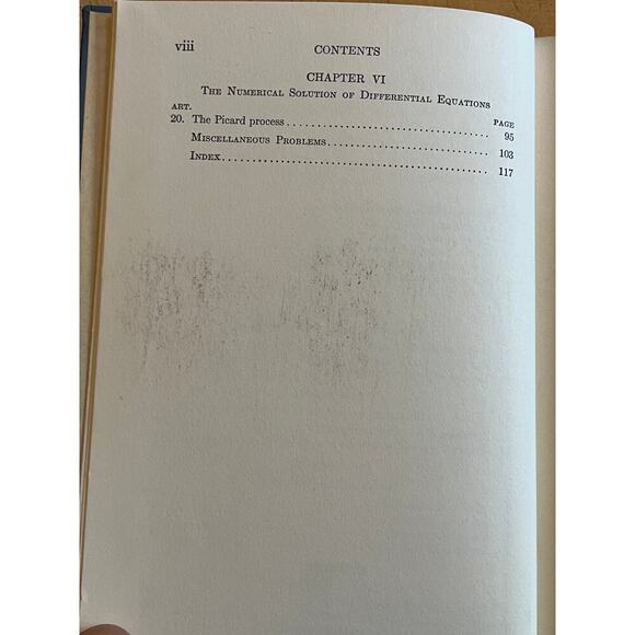 VTG 1950 Differential Equations in applied chemistry Book. Hitchcock & Robinson - Picture 5 of 6